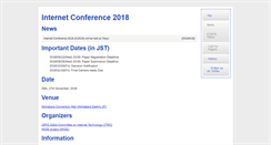 Desktop Screenshot of internetconference.org